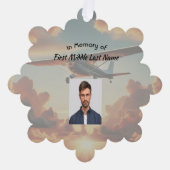 Carte Décorative Memorial Keepsakes Pilot Airplane Sunset (Recto)