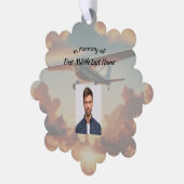 Carte Décorative Memorial Keepsakes Pilot Airplane Sunset (Gauche)