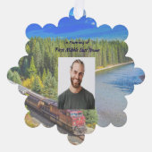 Carte Décorative Memorial Memory Card Train Rail Tram Railway (Recto)