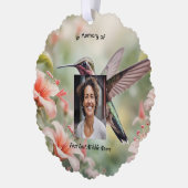 Carte Décorative Memorial Photo Keepsake Hummingbird (Gauche)