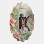 Carte Décorative Memorial Photo Keepsake Hummingbird (Droite)