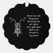 Carte Décorative Memorial Photo Motorcycle Biker (Verso)