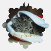 Carte Décorative Meowy Christmas Cat (Recto)