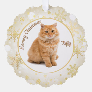 Carte Décorative Meowy Noël Chat animal de compagnie