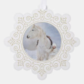 Carte Décorative Merci photo Ornat Snowflake (Recto)