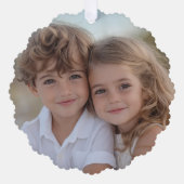 Carte Décorative Merry & Bright Simple Red White - Photo de Noël (Recto)