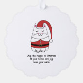 Carte Décorative Merry Catmas Funny Christmas Kitten (Verso)