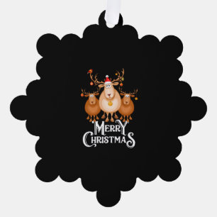Carte Décorative Merry Christmas Deer