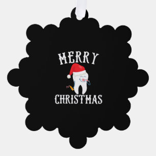 Carte Décorative Merry Christmas Tooth Doctor dential