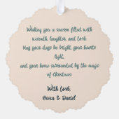 Carte Décorative Mid-Century Merry Christmas – Retro Style (Verso)