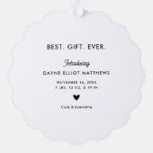 Carte Décorative Mini moderne photo complète premier Noël (Verso)