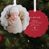 Carte Décorative Mini moderne photo complète premier Noël