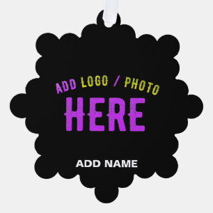 CARTE DÉCORATIVE MODERNE ET MODERNE PERSONNALISABLE NOIR VÉRIFIÉ