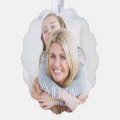 Carte Décorative Moderne Simple Be Merry Typographie 1 Photo (Gauche)