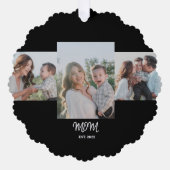 Carte Décorative Mom Established, 3-Photo Ornament Card (Recto)