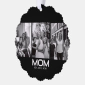 Carte Décorative Mom Established Bold Black 3 Photo  (Gauche)