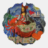 Carte Décorative Mona Lisa Fun Zodiac Whimsical (Verso)