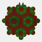 Carte Décorative Motif de couronne de Noël (Verso)