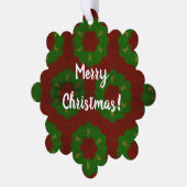 Carte Décorative Motif de couronne de Noël (Gauche)