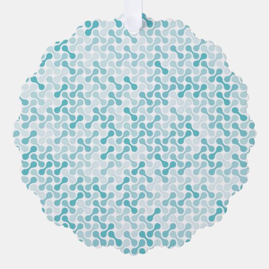 Carte Décorative Motif de métaball bleu (Recto)
