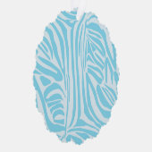 Carte Décorative Motif Zèbre Bleu (Droite)