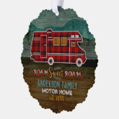 Carte Décorative Motorhome RV Camper Travel Van Rustic Personalized (Gauche)