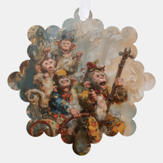 Carte Décorative Musiciens - Papier de décoration