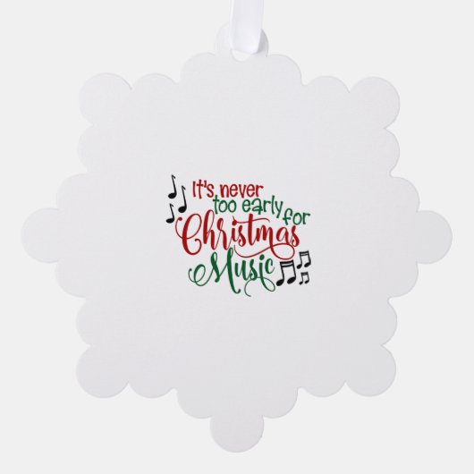 Carte Décorative Musique de Noël (Recto)