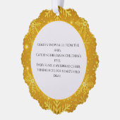 Carte Décorative Neige dorée (Gauche)