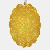 Carte Décorative Neige dorée (Gauche)