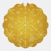 Carte Décorative Neige dorée (Recto)