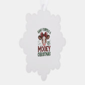 Carte Décorative Noël à la vache mignonne (Droite)