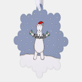Carte Décorative Noël à l'ours polaire (Gauche)