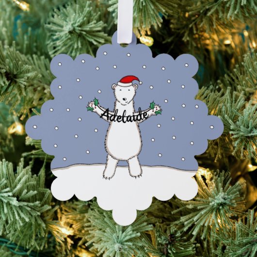 Carte Décorative Noël à l'ours polaire (Insitu (Arbre))