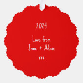 Carte Décorative Noël à l'ours polaire (Verso)