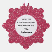 Carte Décorative Noël au Père Noël afro-américain rose mignon (Verso)