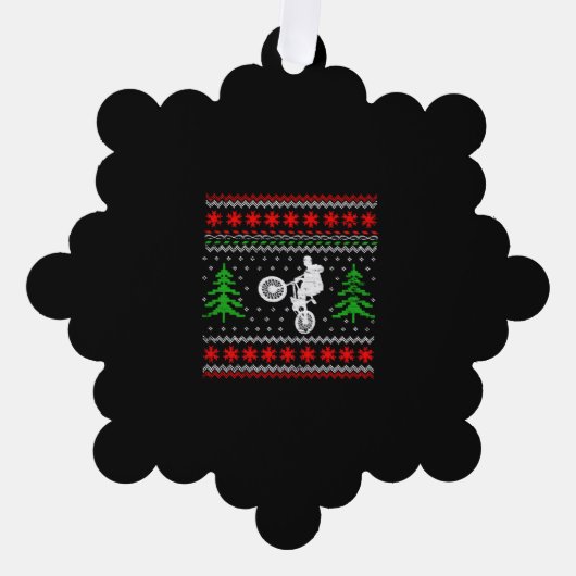 Carte Décorative Noël BMX (Recto)