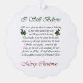 Carte Décorative Noël Boston Terrier (Verso)