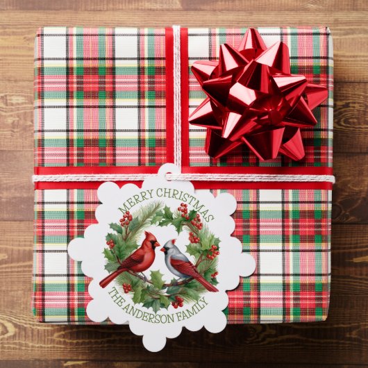 Carte Décorative Noël cardinal rouge et blanc (Insitu (Cadeau))