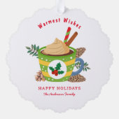 Carte Décorative Noël Coupe Hot Chocolat Noël (Verso)