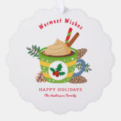 Carte Décorative Noël Coupe Hot Chocolat Noël (Recto)