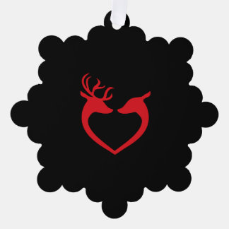 Carte Décorative Noël de l'amour des rennes