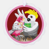 Carte Décorative Noël des oiseaux australiens (Recto)