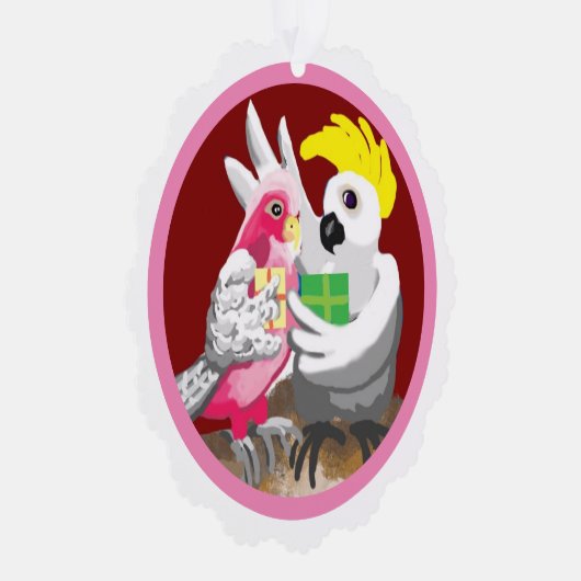 Carte Décorative Noël des oiseaux australiens (Droite)