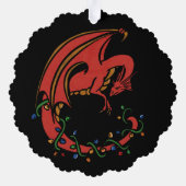 Carte Décorative Noël du dragon (Verso)