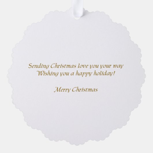 Carte Décorative Noël du géant Schnauzer (Verso)