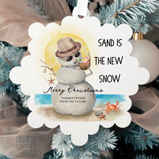 Carte Décorative Noël du littoral de Sandman Beach