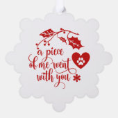 Carte Décorative Noël du mémorial rouge (Verso)