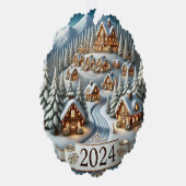 Carte Décorative Noël enneigé 2024 (Droite)