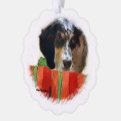 Carte Décorative Noël français Setter (Gauche)